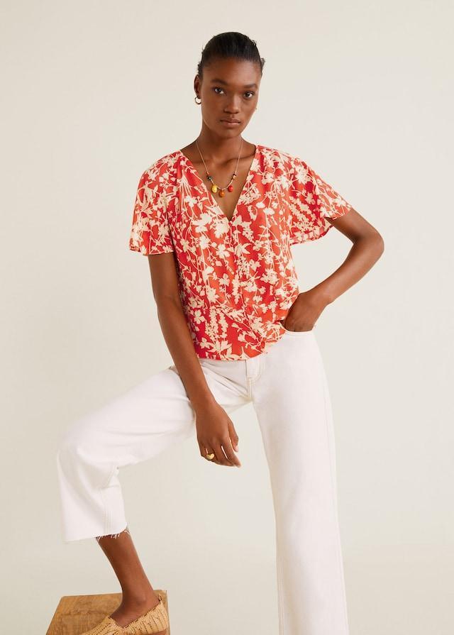 Floral print blouse