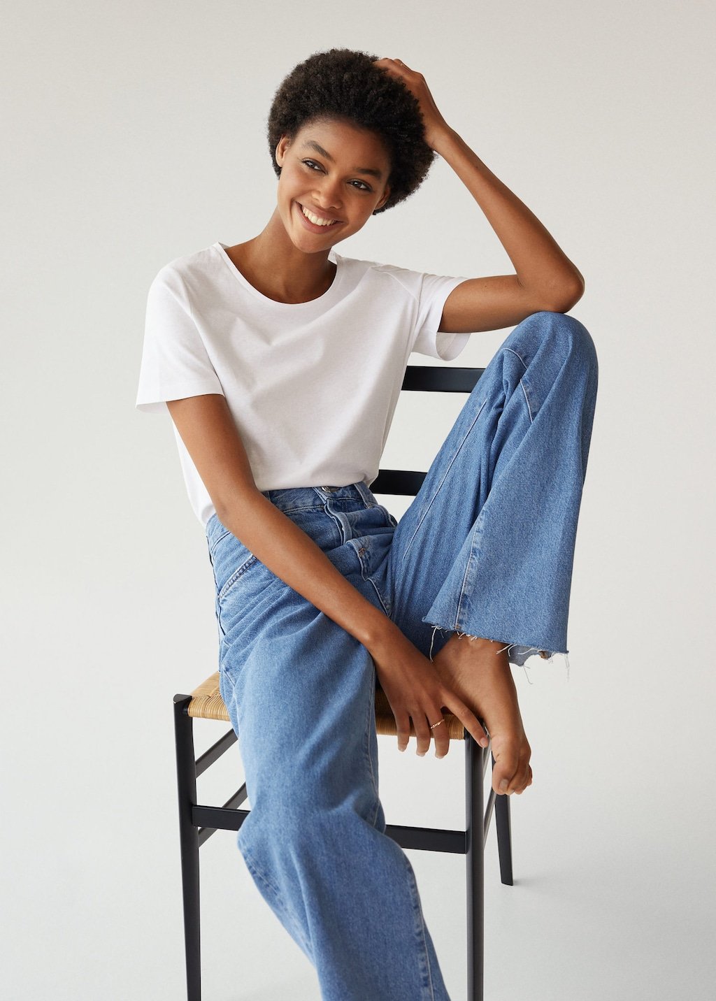 Essential cotton-blend T-shirt
