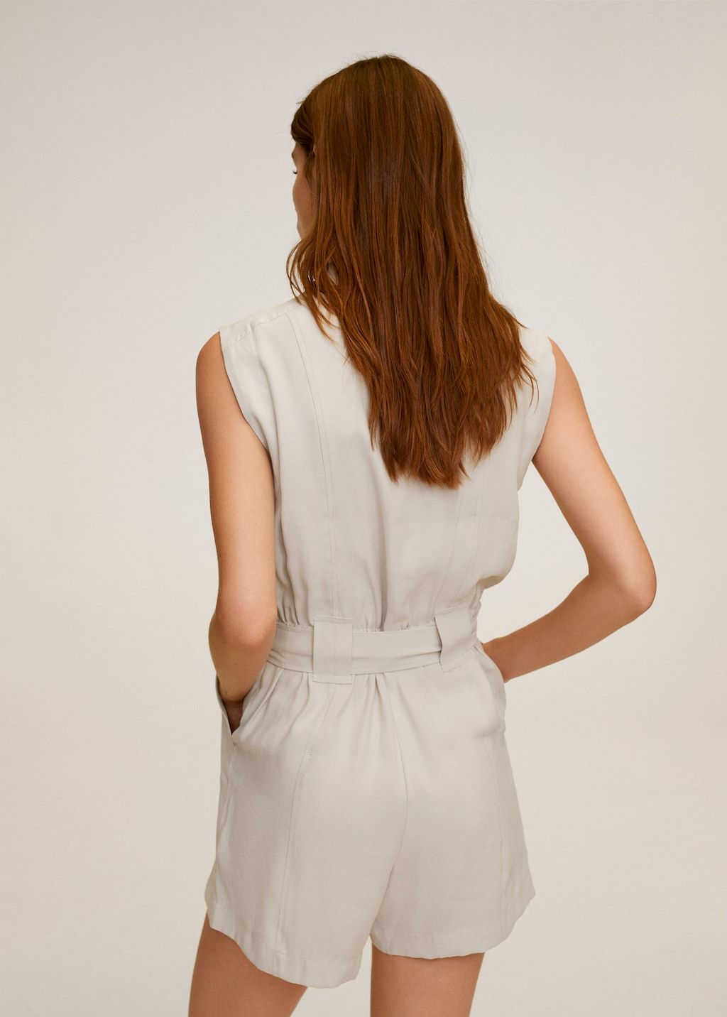 Bow short jumpsuit