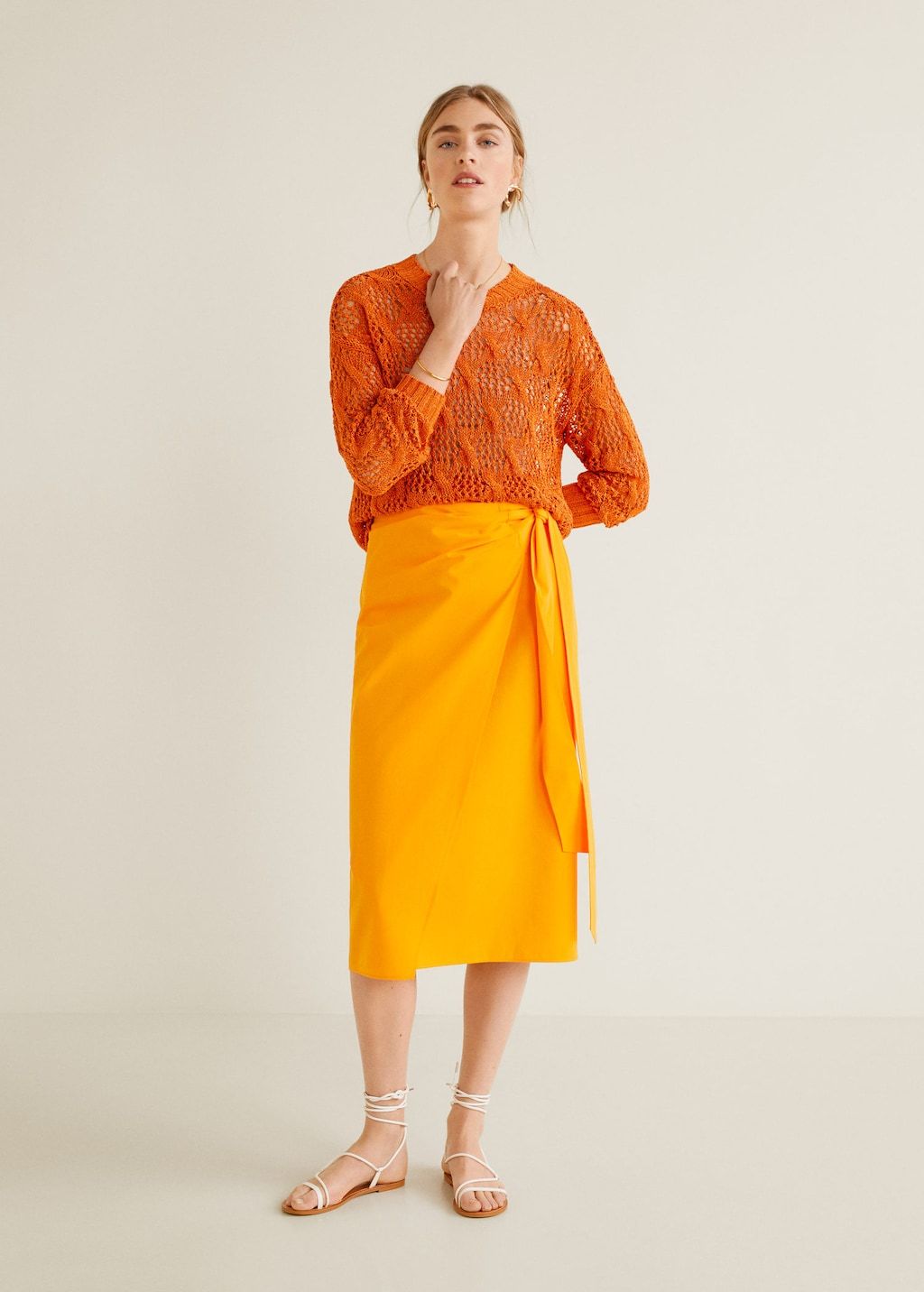 Open-knit sweater