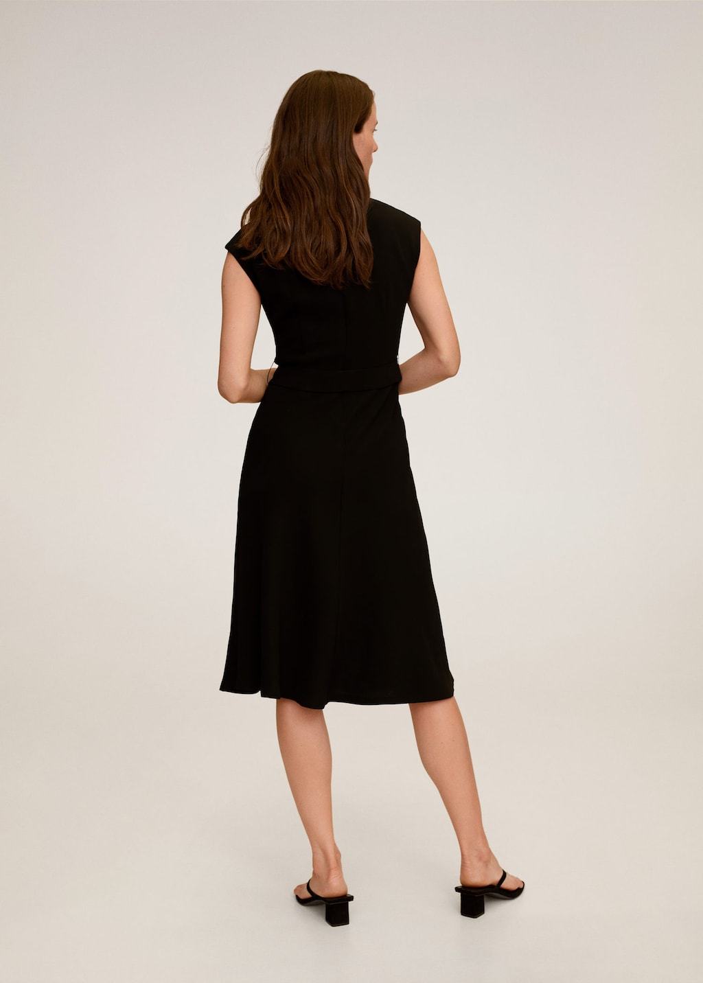 Wrap neckline dress
