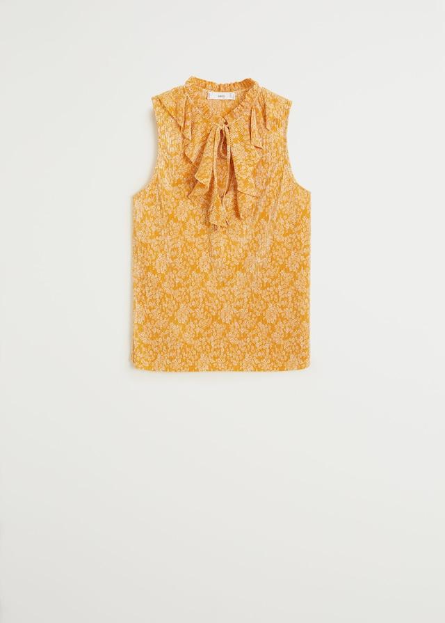 Ruffle pleated top