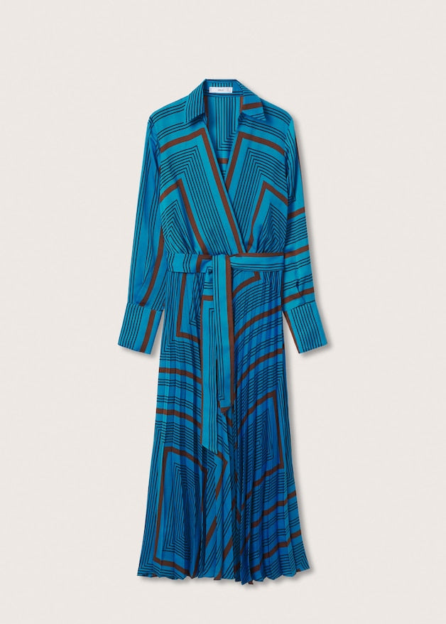 Striped midi dress
