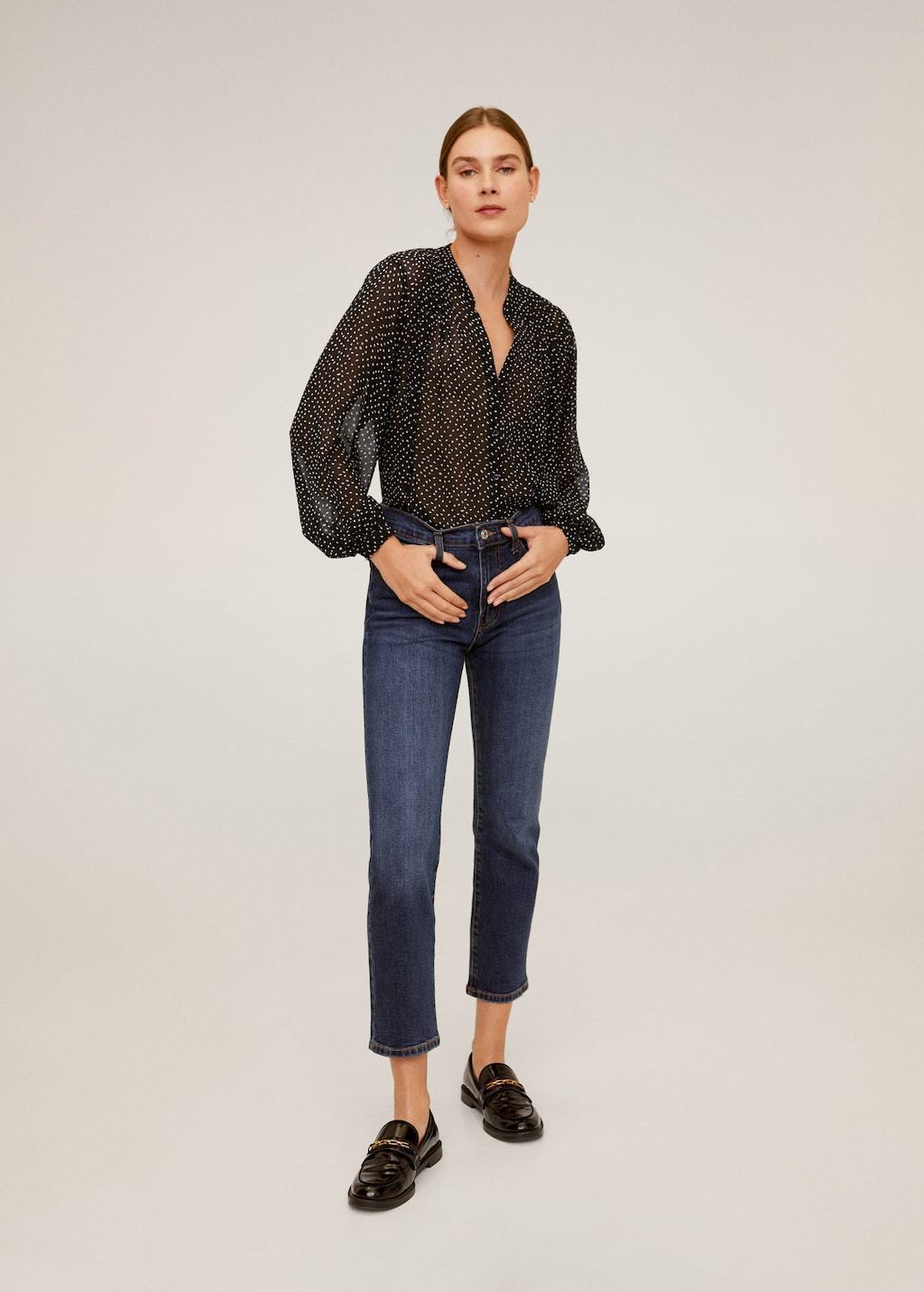 Flowy printed blouse