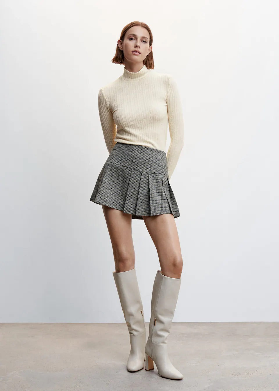 Textured knit t-shirt