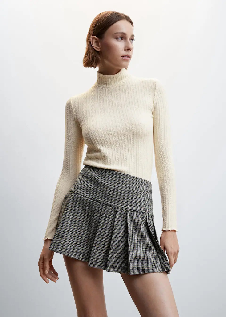 Textured knit t-shirt