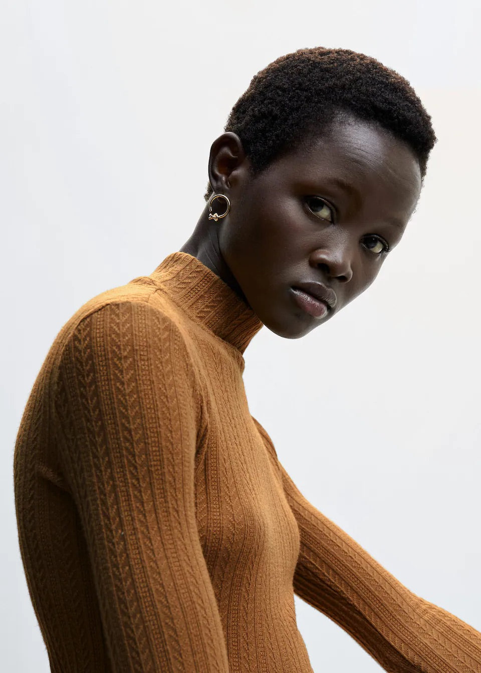 Textured knit t-shirt