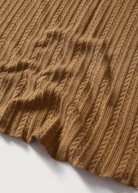 Textured knit t-shirt