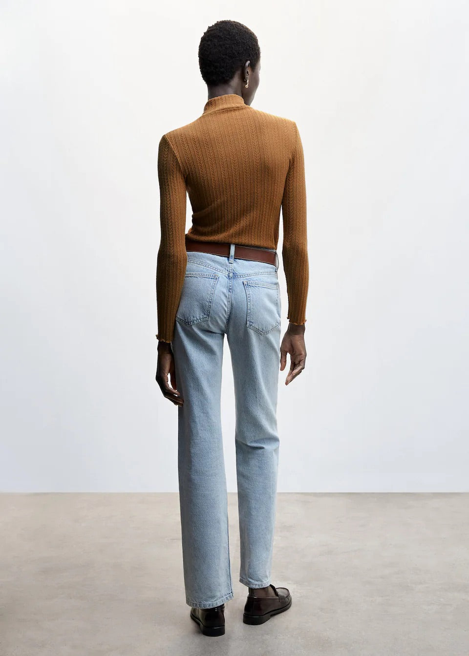 Textured knit t-shirt