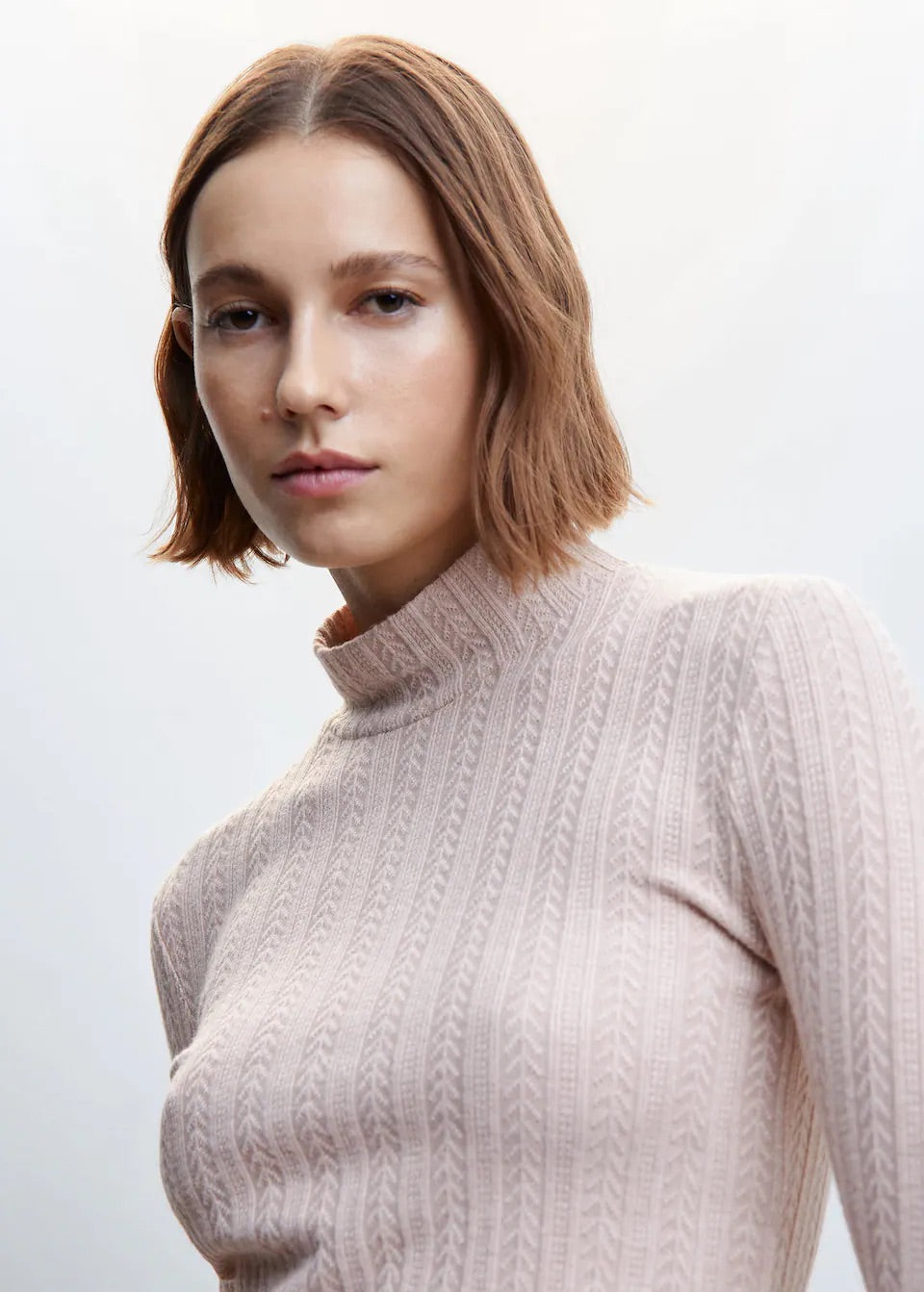 Textured knit t-shirt