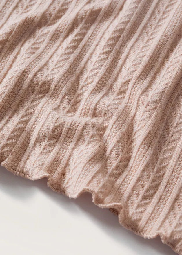 Textured knit t-shirt