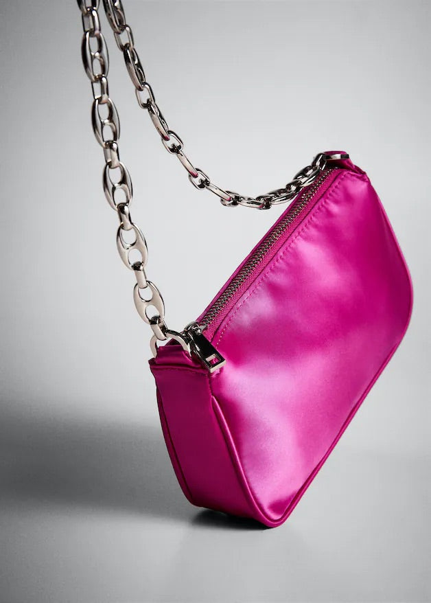 Satin chain bag