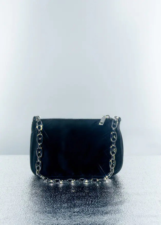 Satin chain bag