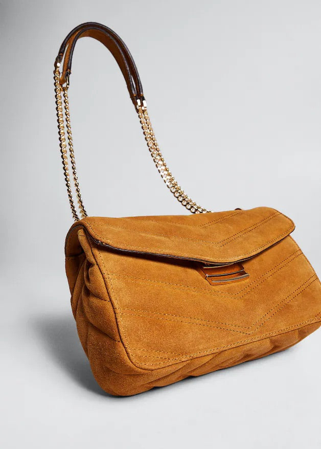 Chain leather bag