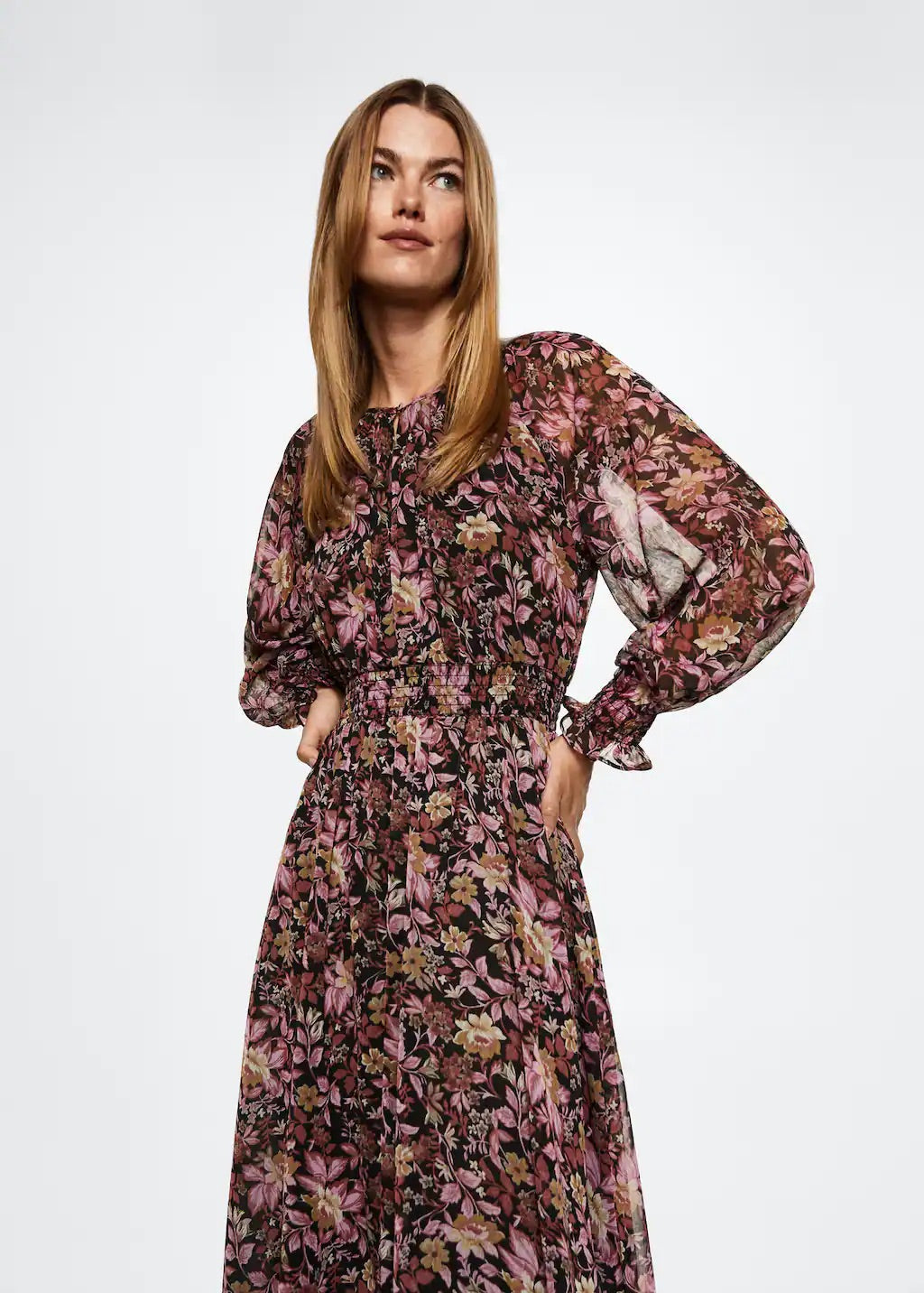 Flower print dress