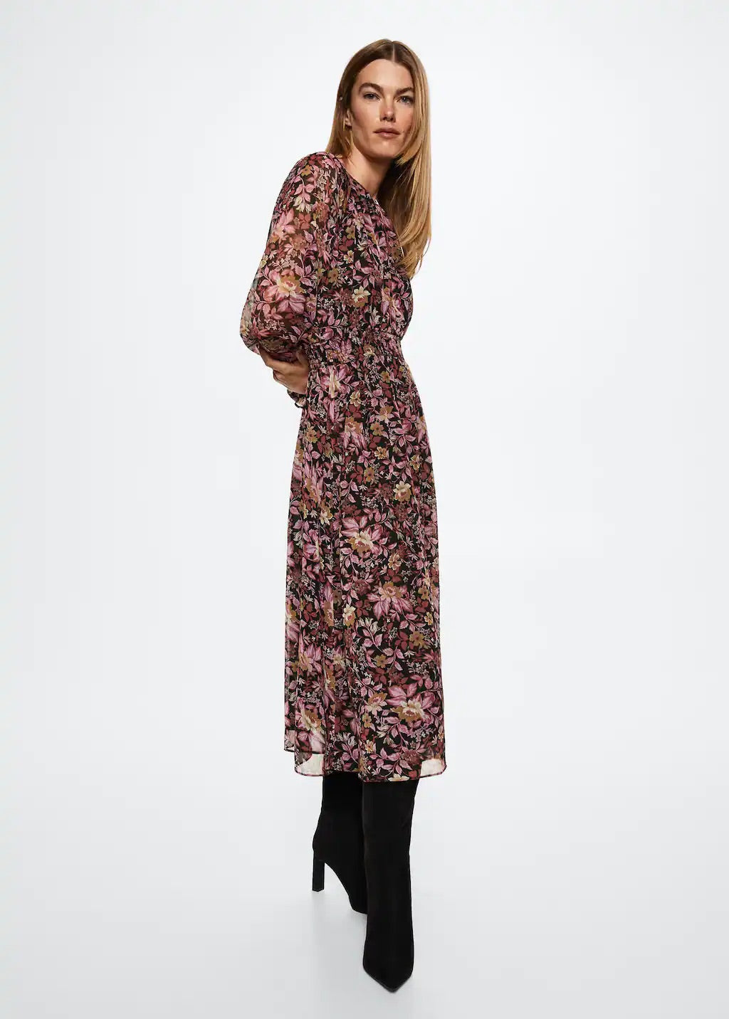 Flower print dress