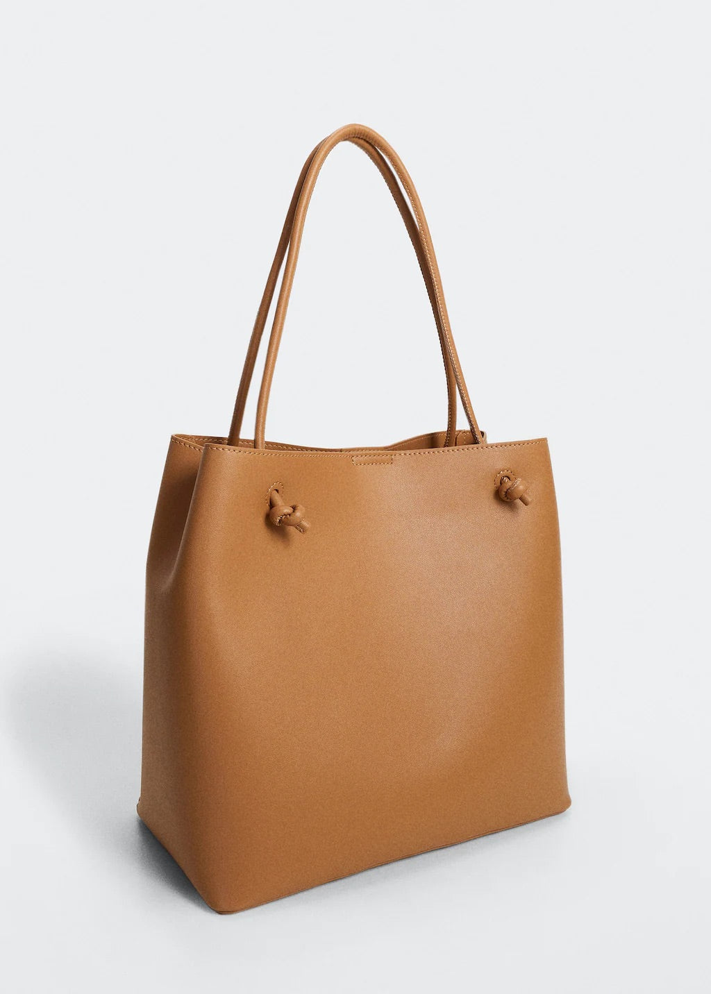 Knots pleated shopper bag