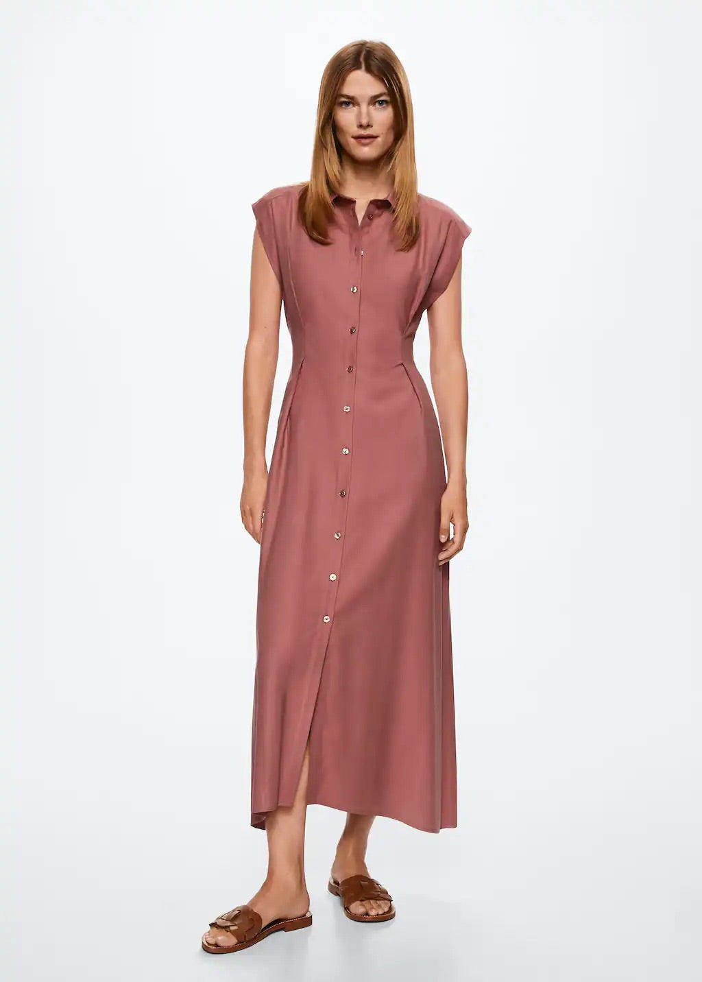 Midi shirt dress