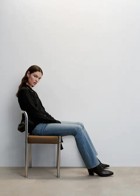Tie-neck blouse