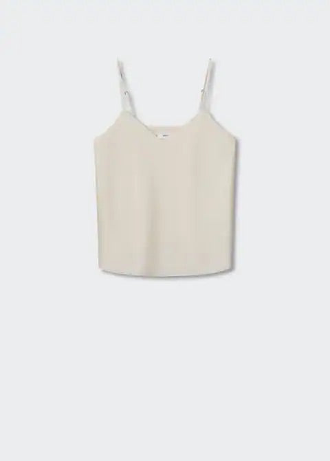 Satin top with straps