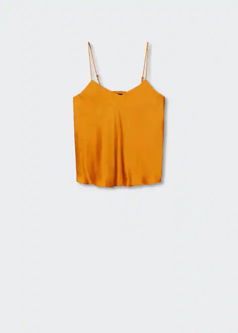 Satin top with straps