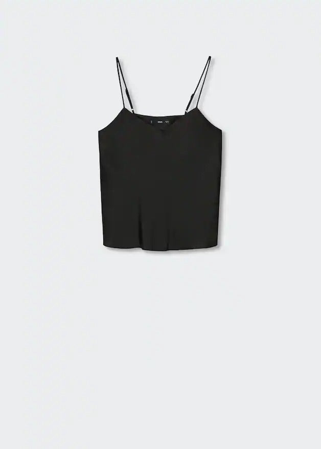 Satin top with straps