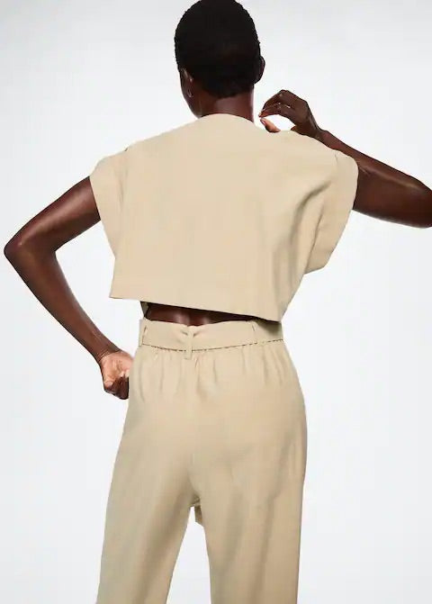 Cut-out back jumpsuit