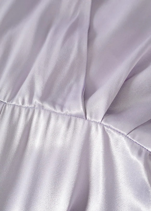 Long satin jumpsuit