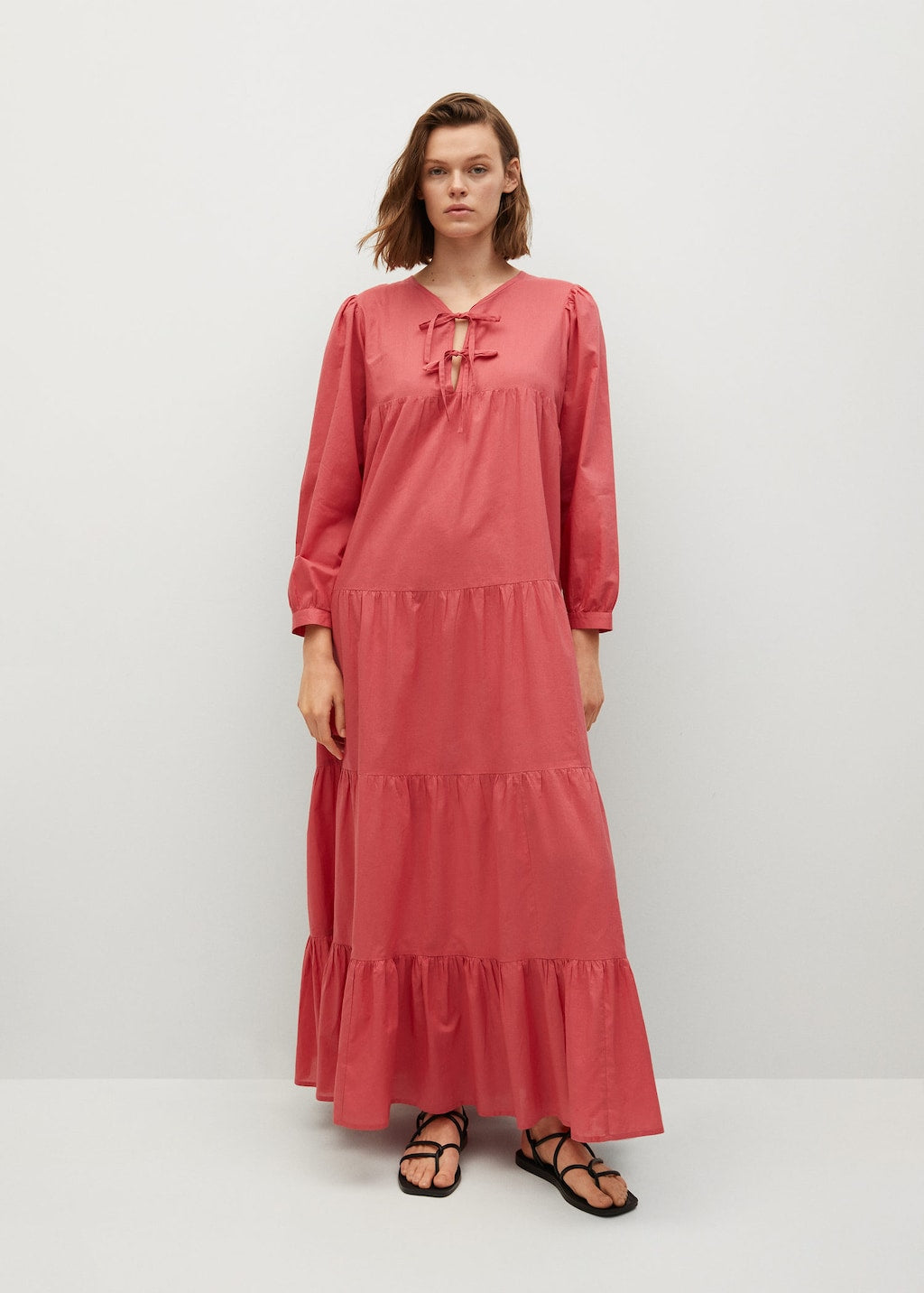 Bow cotton dress