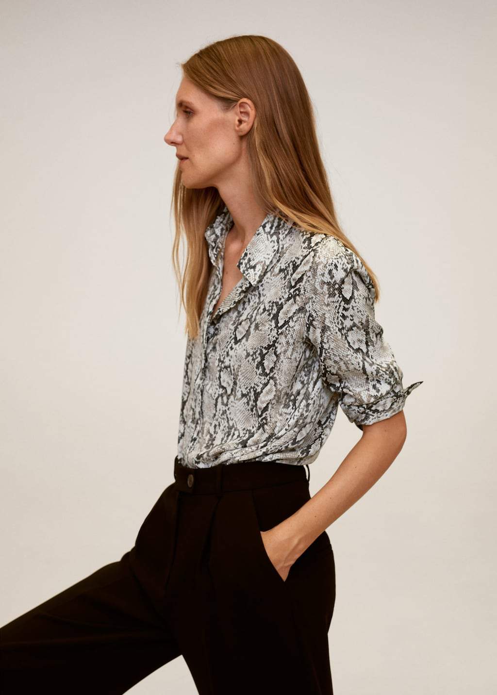 Printed flowy shirt