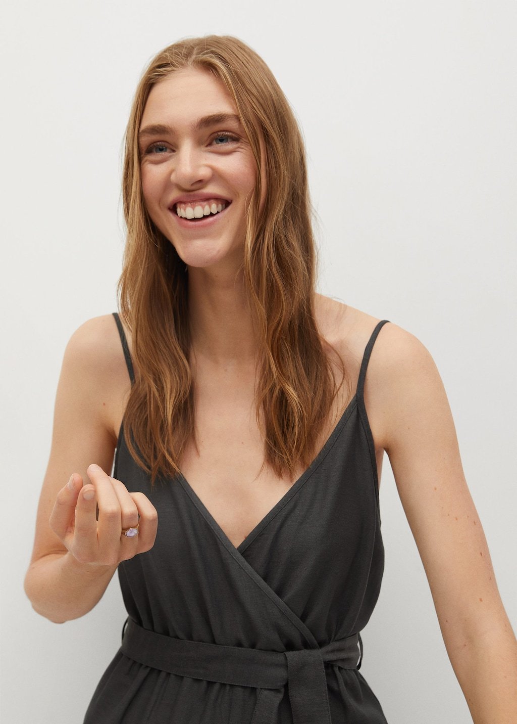 Belt wrap jumpsuit