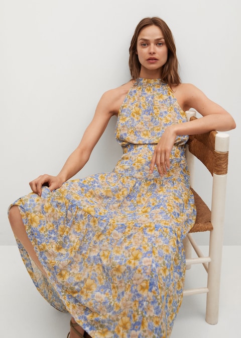 Flowy printed dress