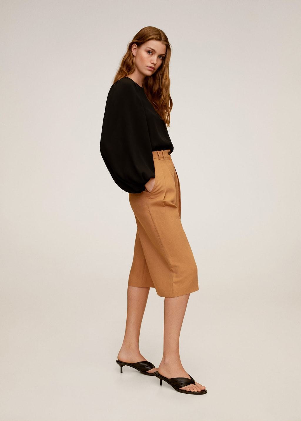 Puffed sleeves blouse