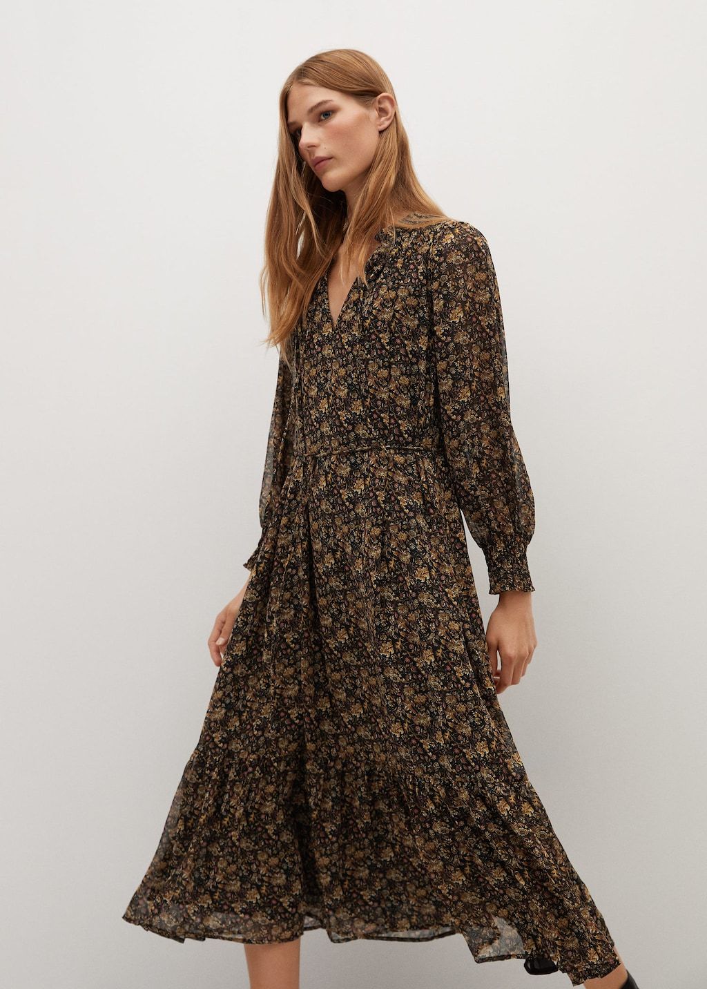 Printed long dress