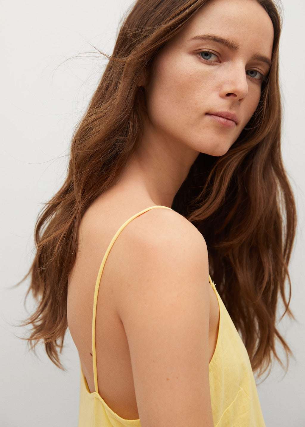 Frill cotton dress
