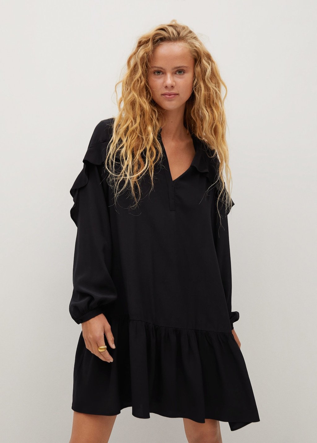 Ruffles flowy dress
