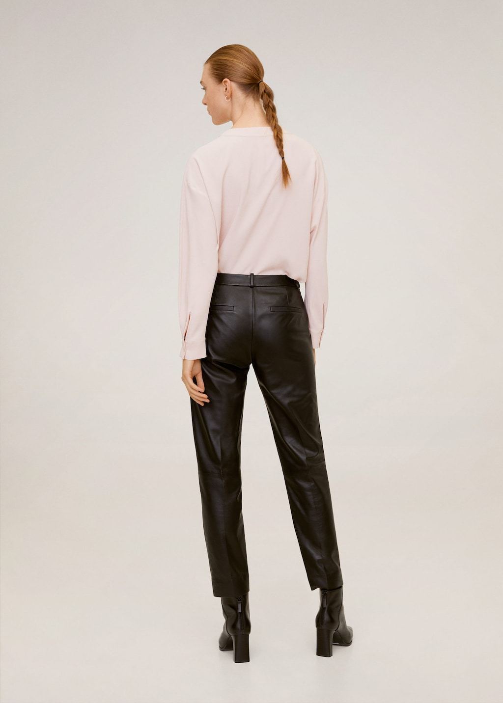 V-neckline blouse