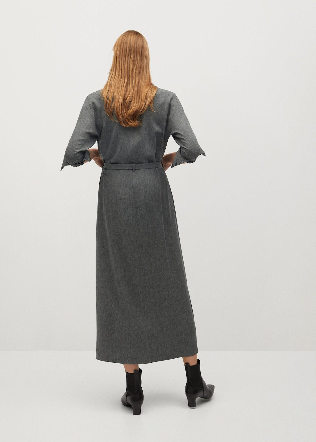 Belt shirt dress