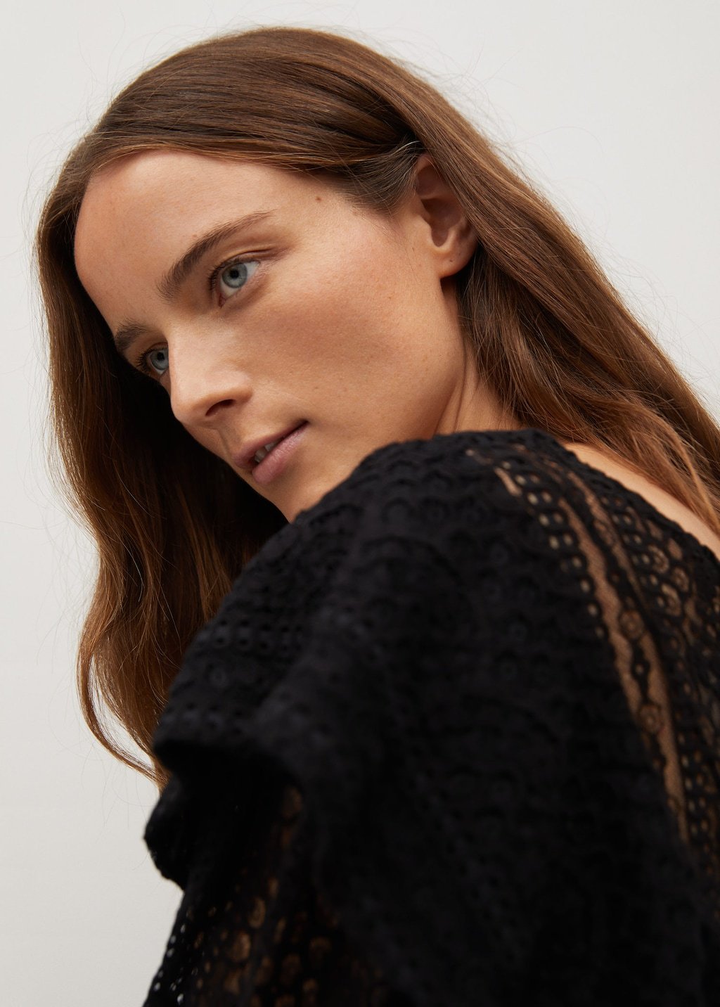 Lace detail top