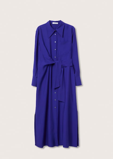 Bow shirt dress