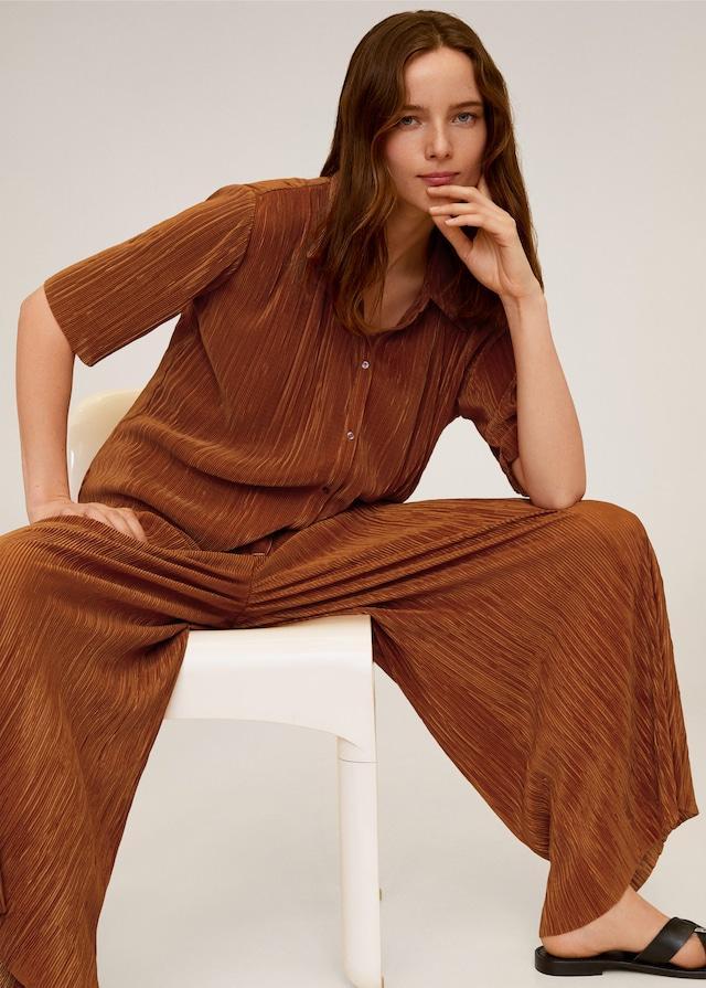 Pleated shirt