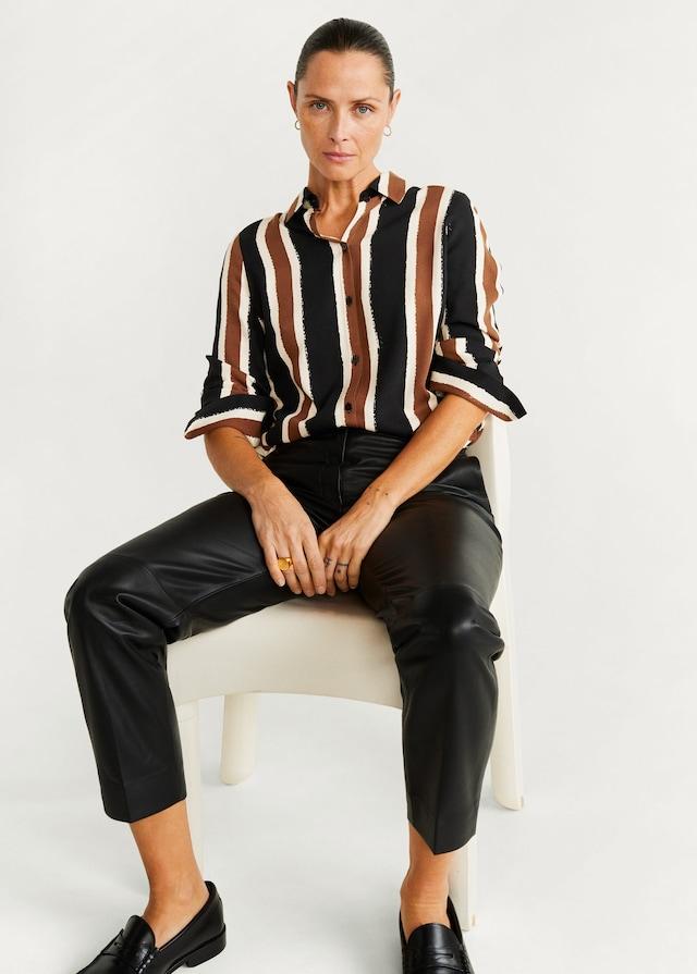 Printed flowy shirt