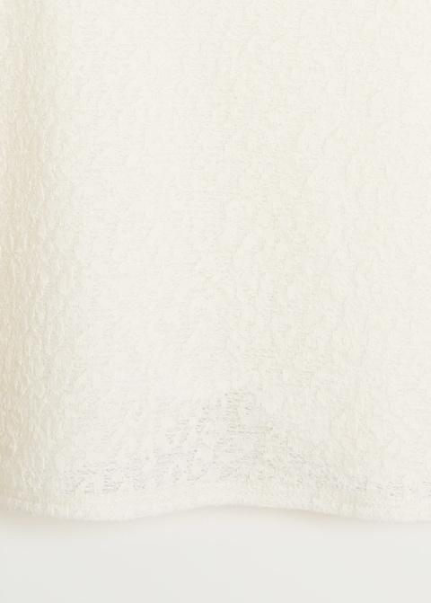 Textured cotton top