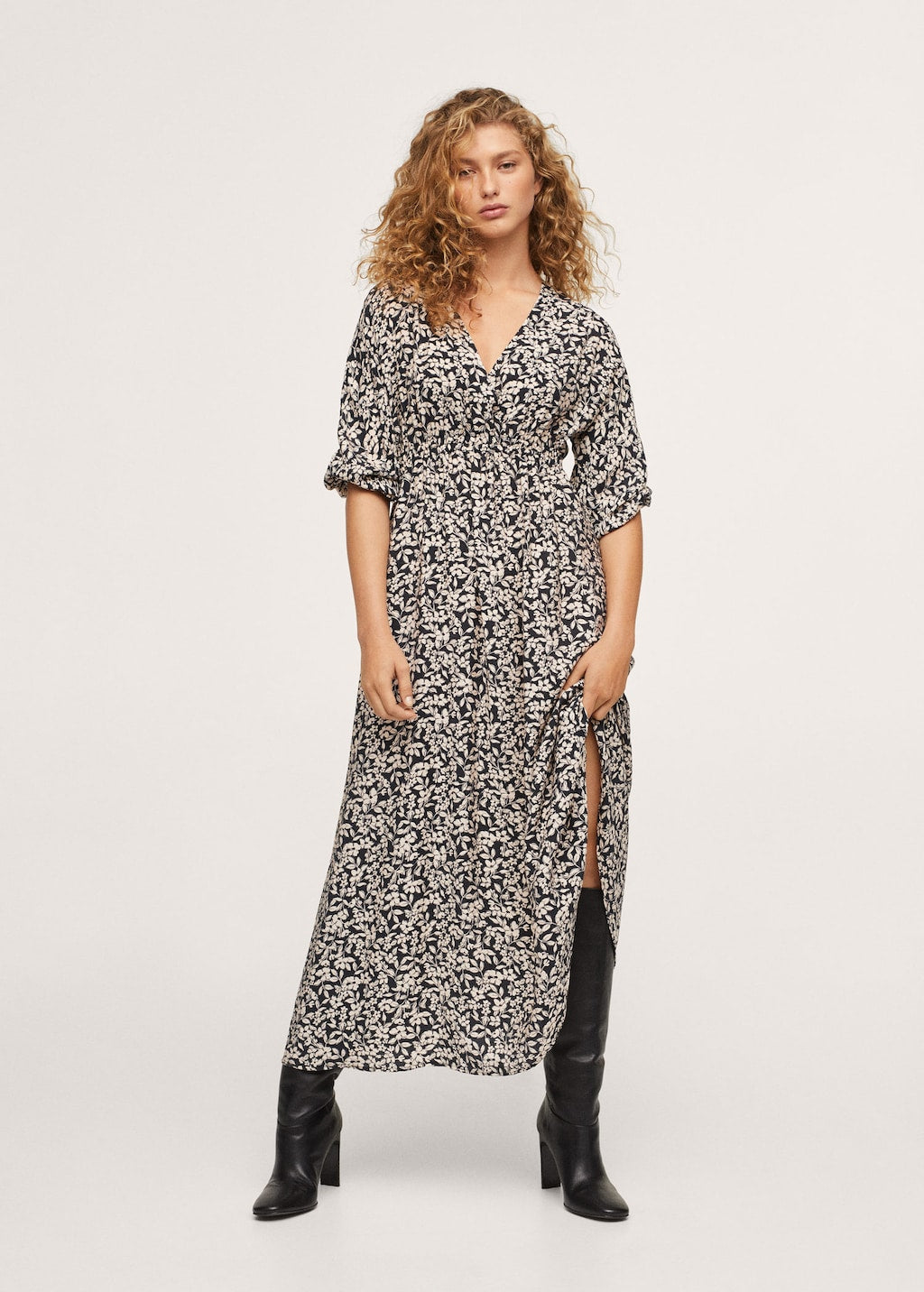 Floral print dress