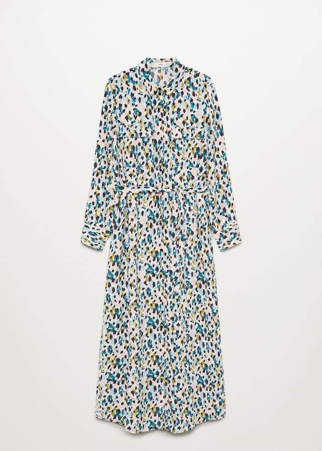 Bow shirt dress