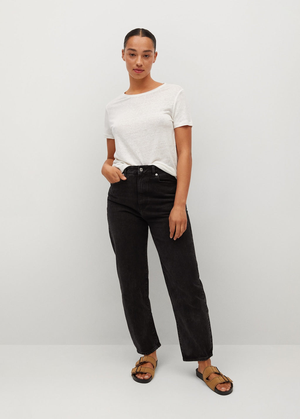 100% linen t-shirt