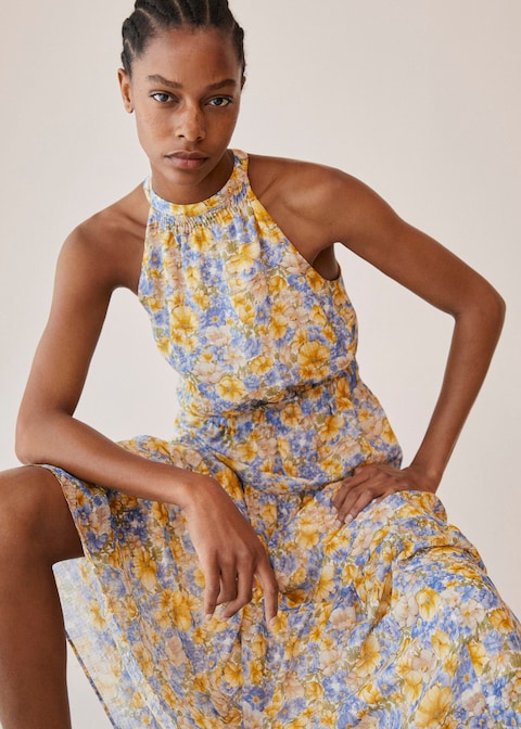 Flowy printed dress