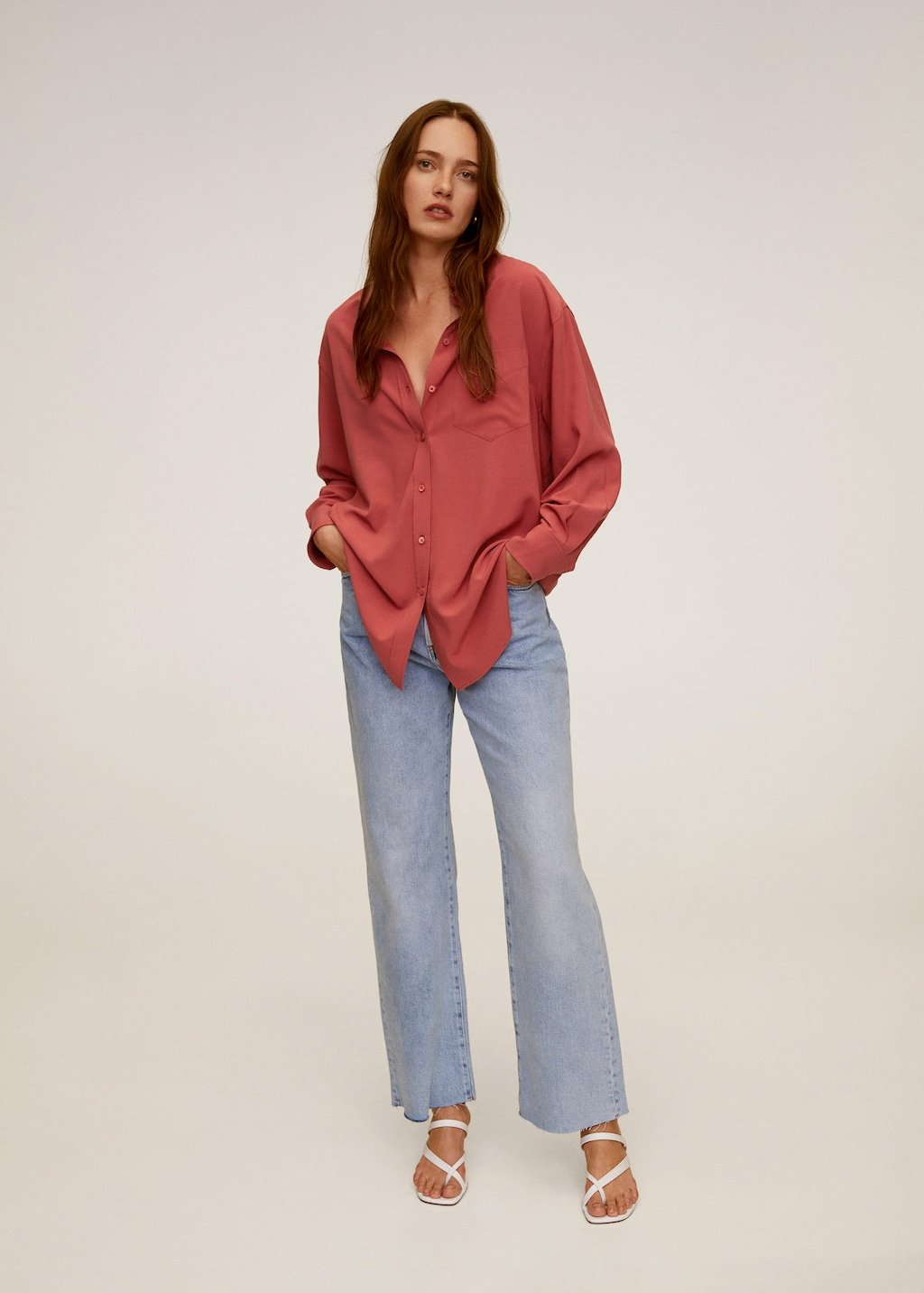 Oversize flowy shirt