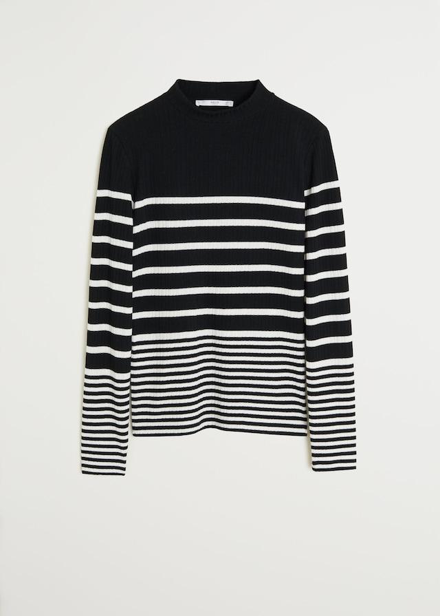 Ribbed knit sweater