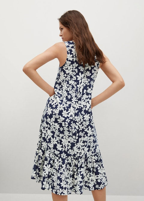 Flowy printed dress